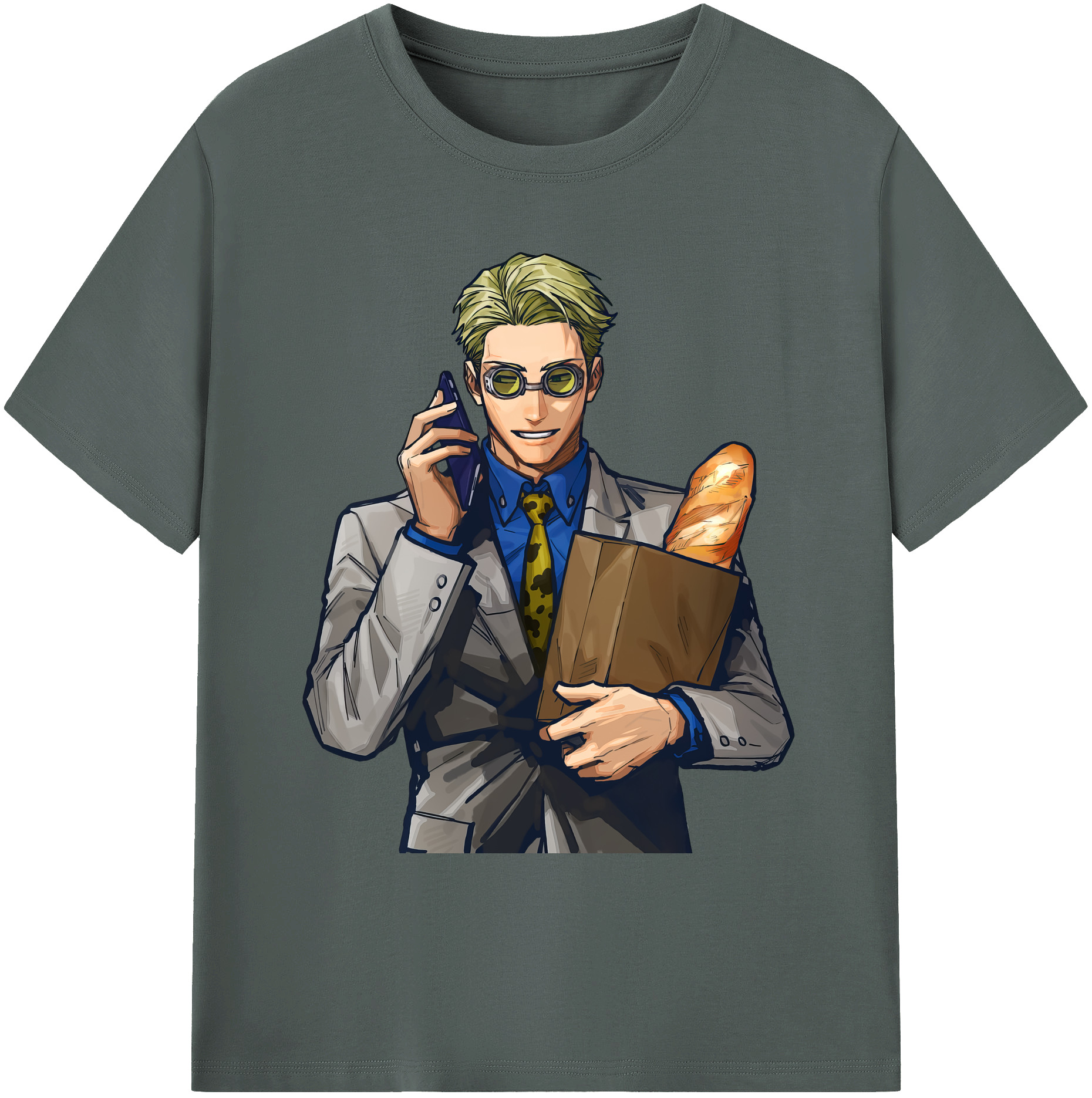（画像用） 呪術廻戦 Jujutsu Kaisen 綿100％ メンズ半袖Tシャツ｜肌触りやわらか＆通気性